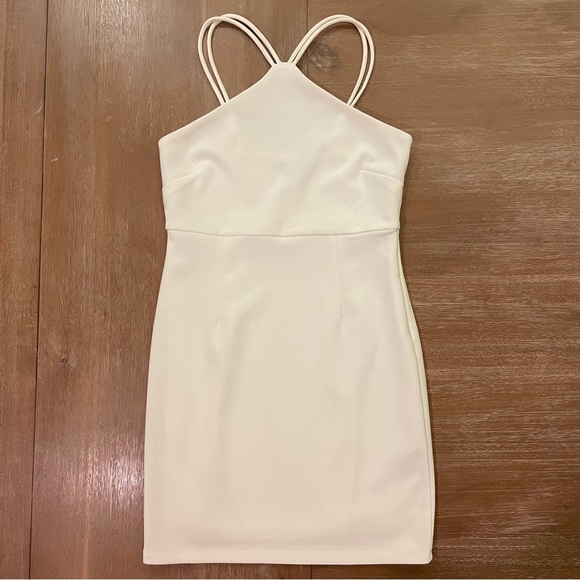 White Double Strap Dress - Picture 1 of 3